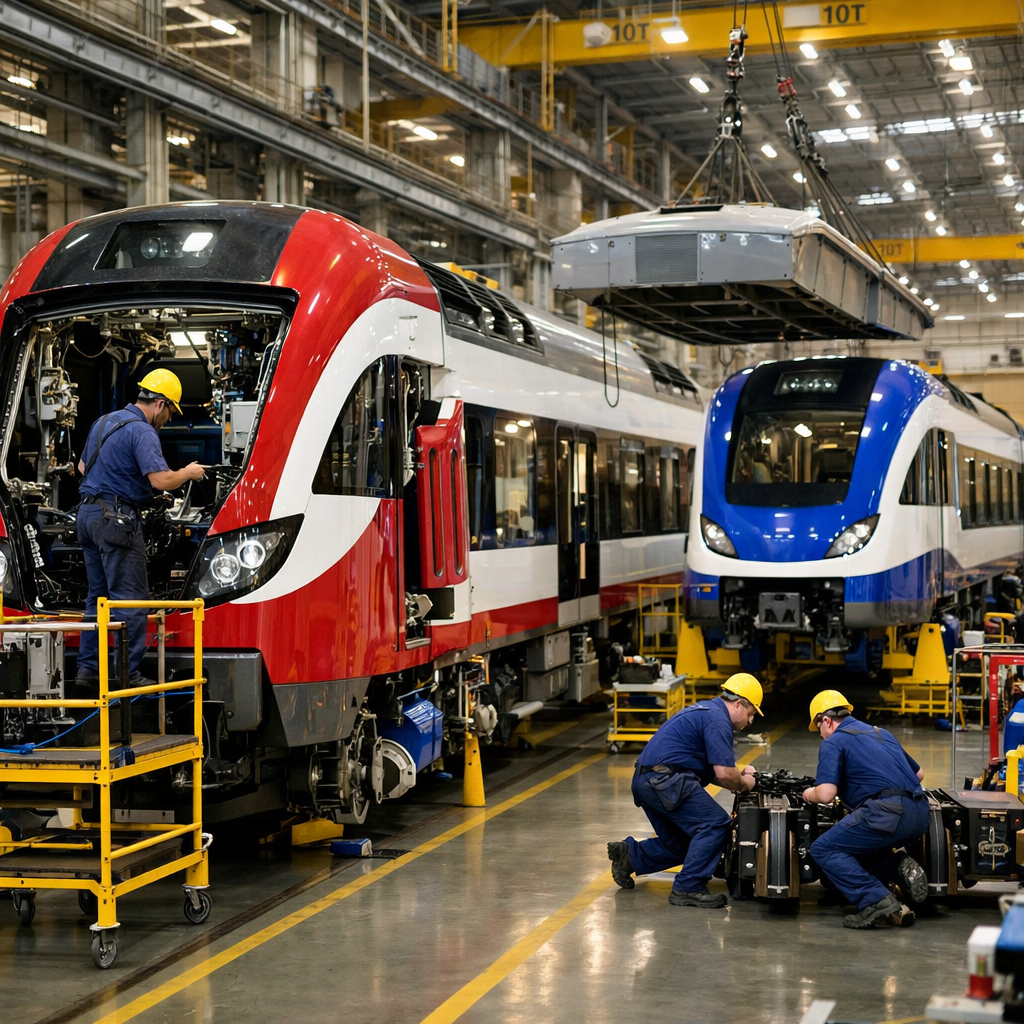 ensamble de trenes